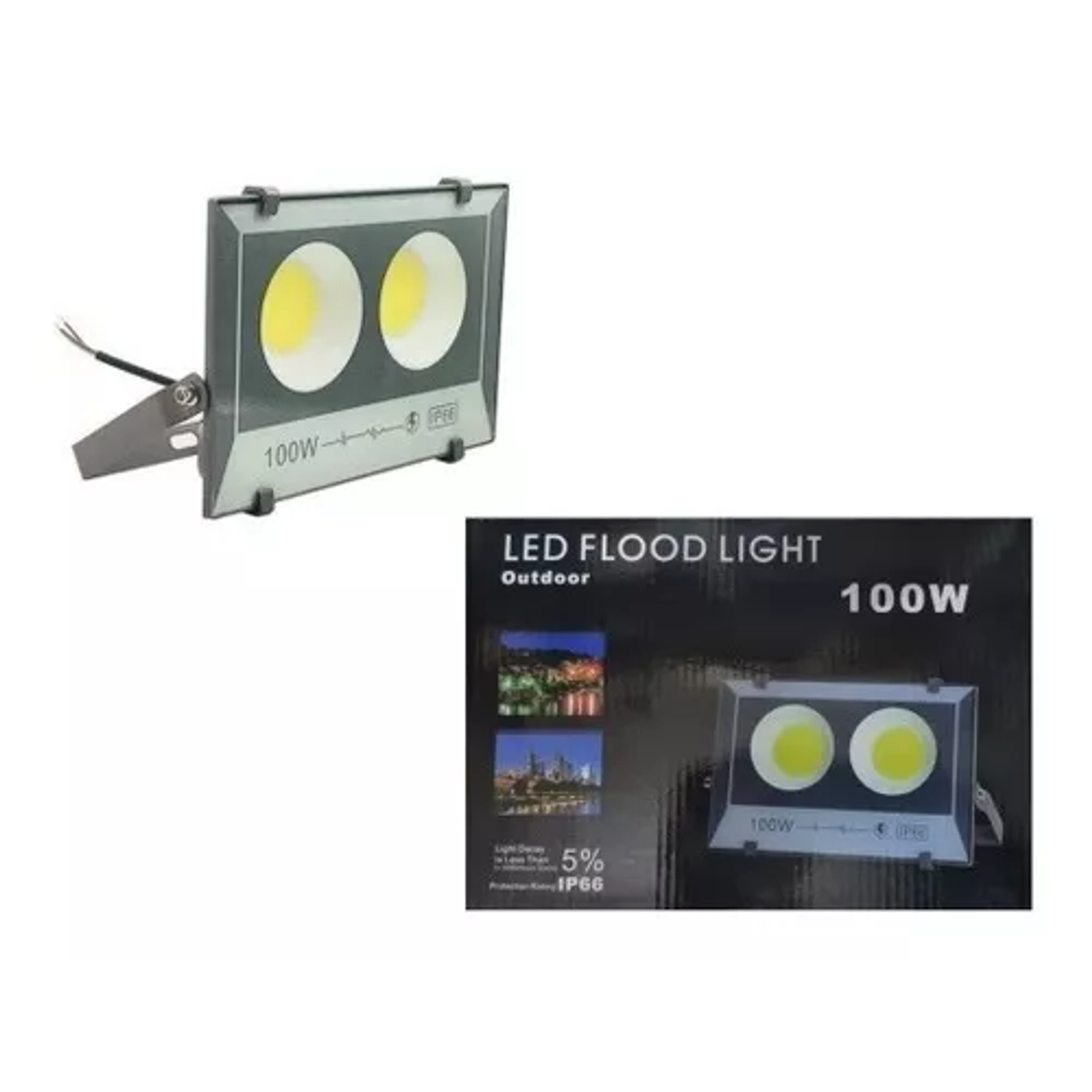 Foco Proyector Led Luz Fría De 100 Watt De Potencia Duradera 4