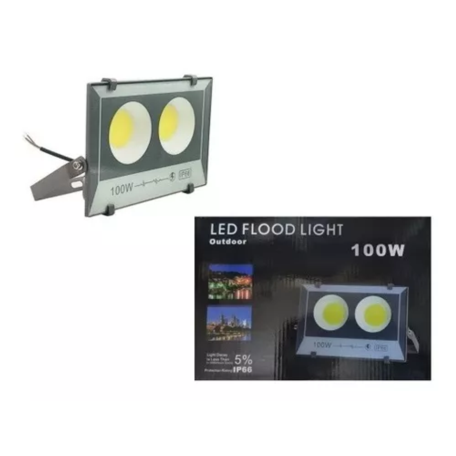 Foco Proyector Led Luz Fría De 100 Watt De Potencia Duradera 4