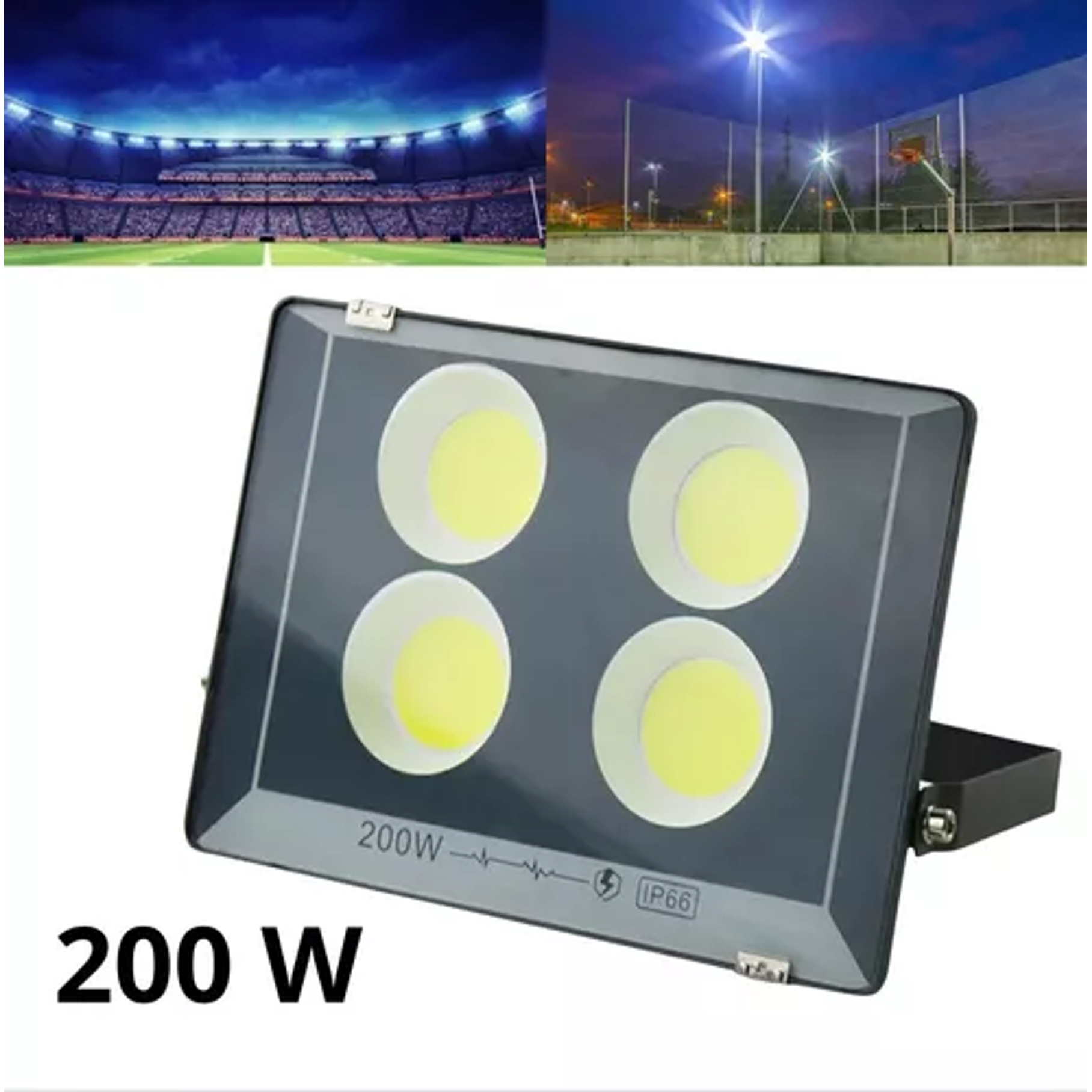  Foco Proyector de LEDs para Exterior cuenta con 200W  3