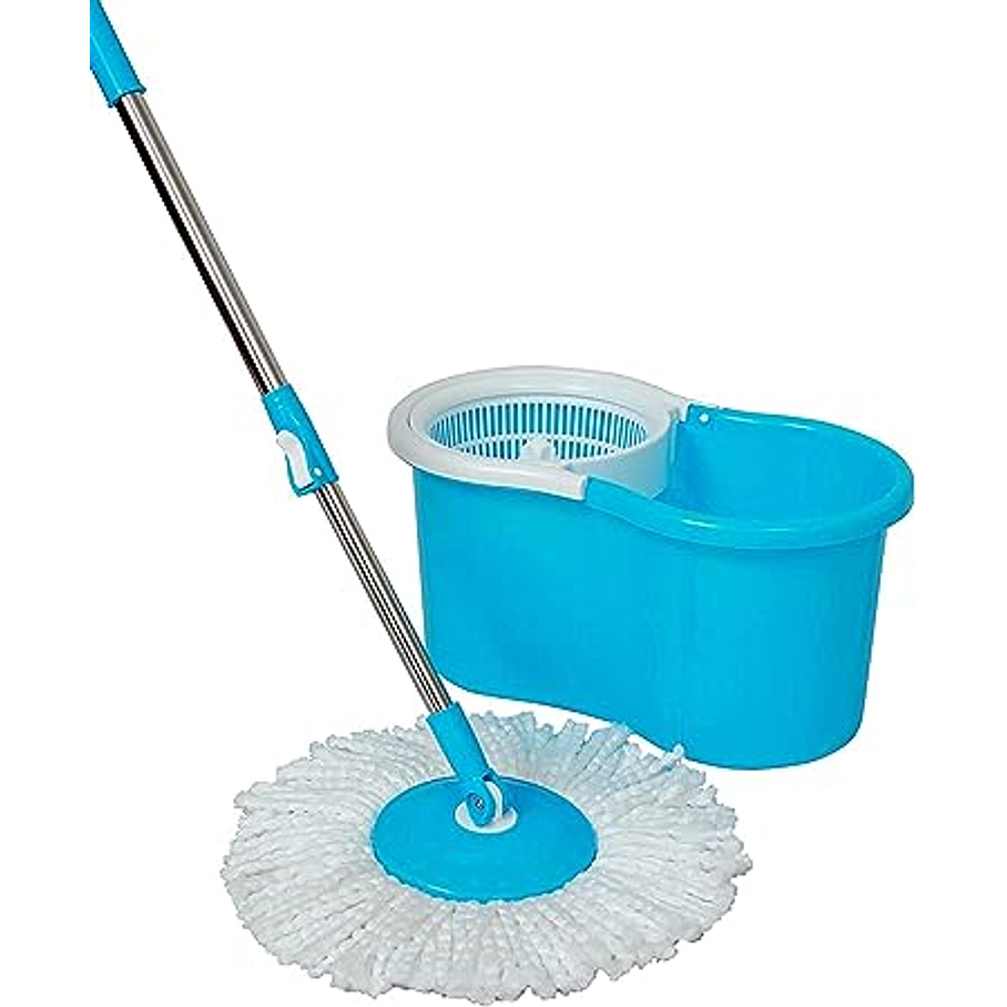 Mopa Giratoria 360 Grados Con Balde Trapeador Canasto 2