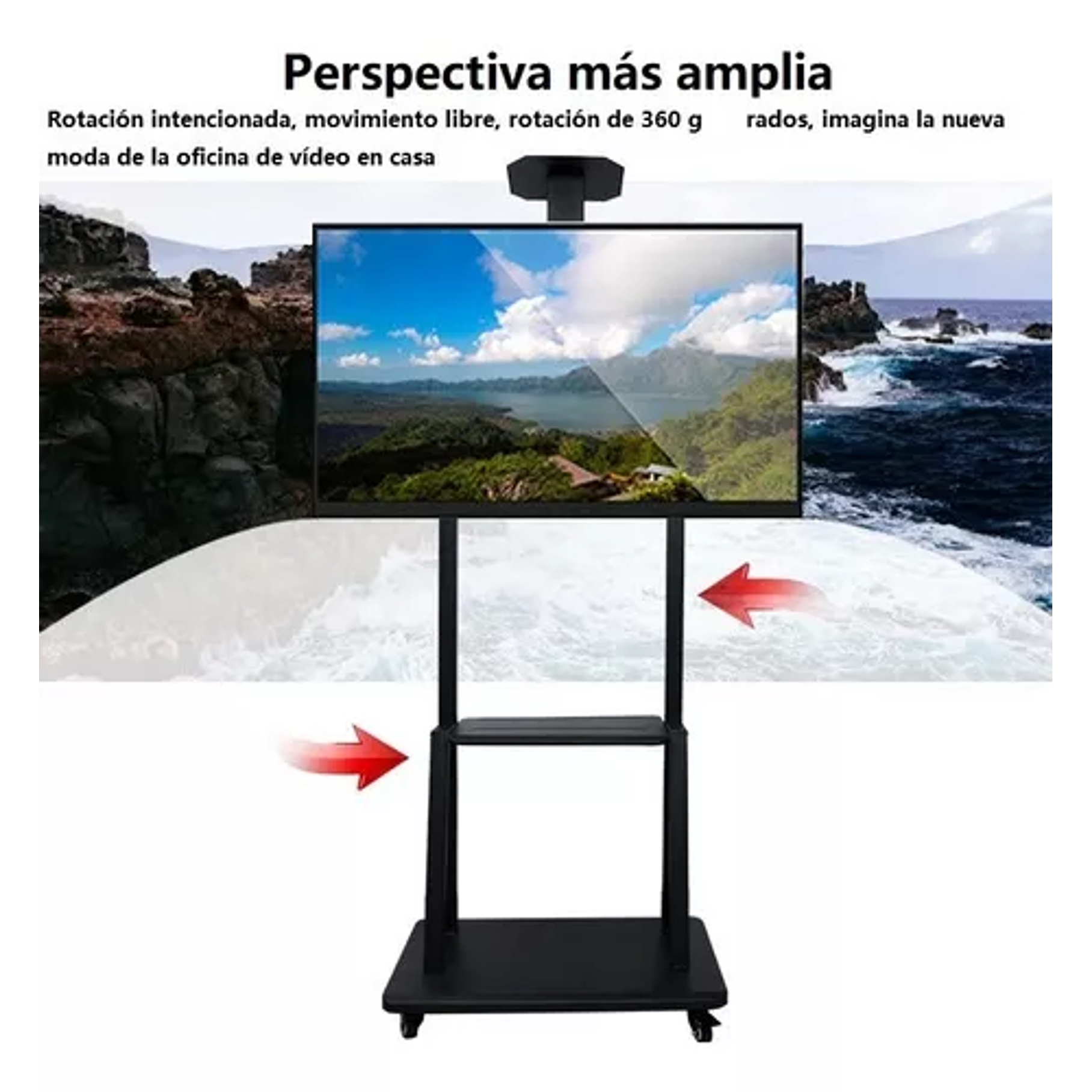 Soporte Stand De Tv Móvil 32 - 70 Pulgadas Carro Movil Rueda 6