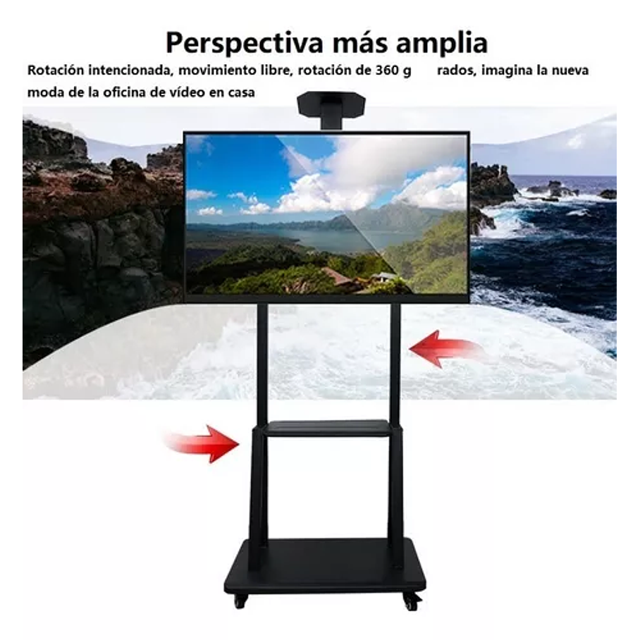 Soporte Stand De Tv Móvil 32 - 70 Pulgadas Carro Movil Rueda 6