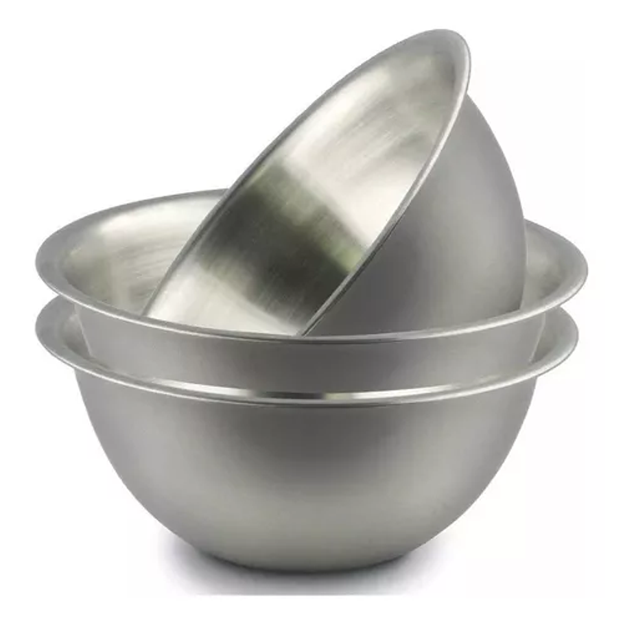 Bowl 30cm Acero Inoxidable Repostería Pocillo Fuente Cocina  1