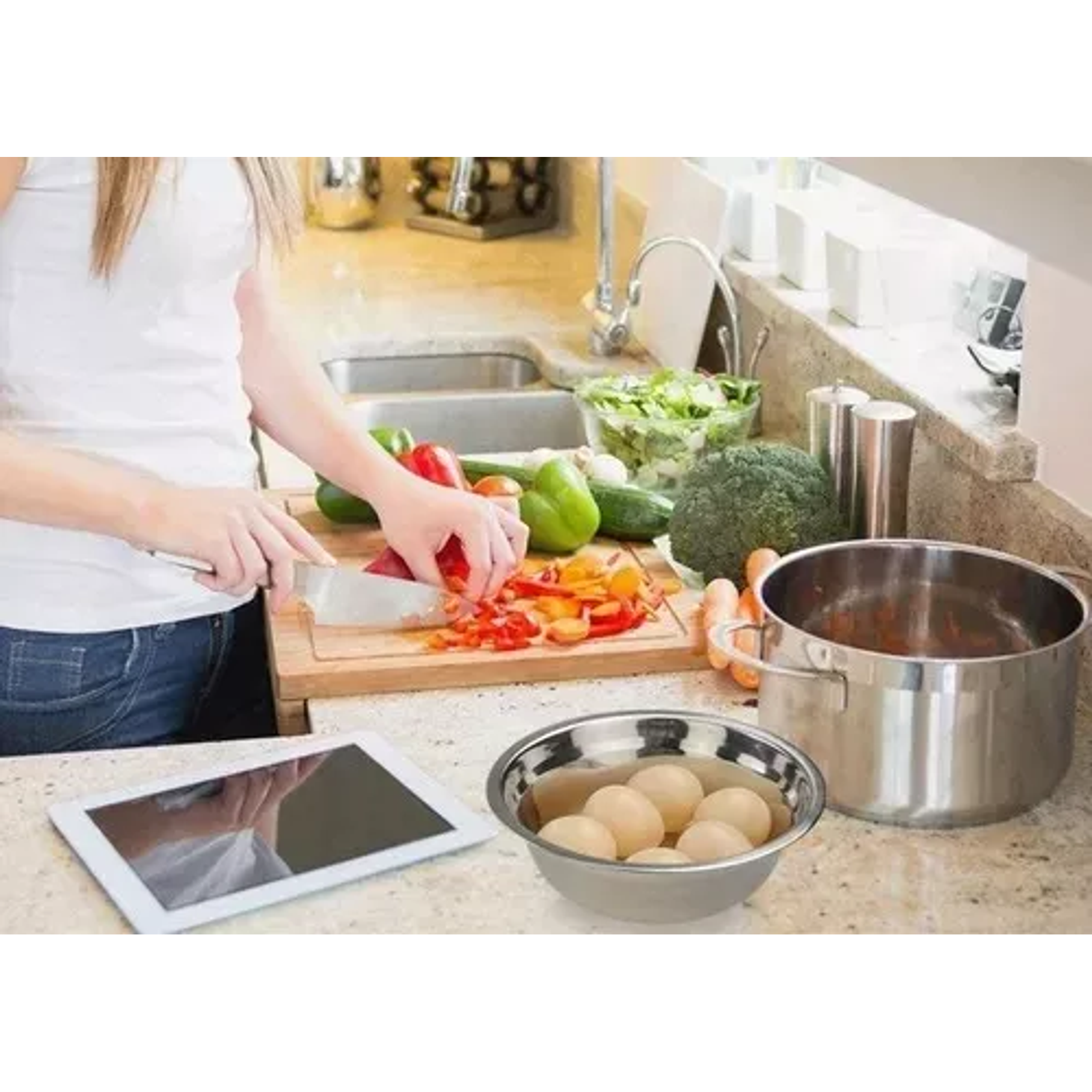 Bowl 30cm Acero Inoxidable Repostería Pocillo Fuente Cocina  5