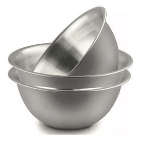 Bowl 36cm Acero Inoxidable Repostería Pocillo Fuente Cocina