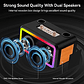 Parlante Karaoke Portatil Bluetooth con Micrófono Luces de Colores - Miniatura 5