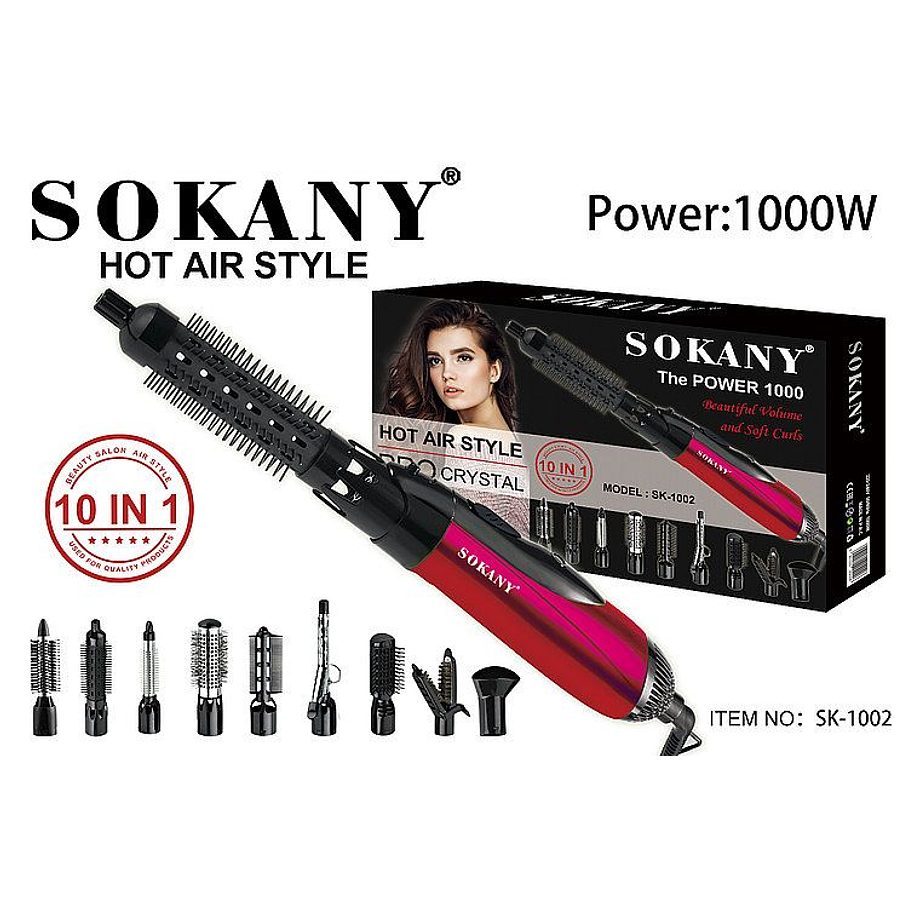 Cepillo 10 en 1 Cepillo Anti Frizz Cepillo Secador Y Alisador 1