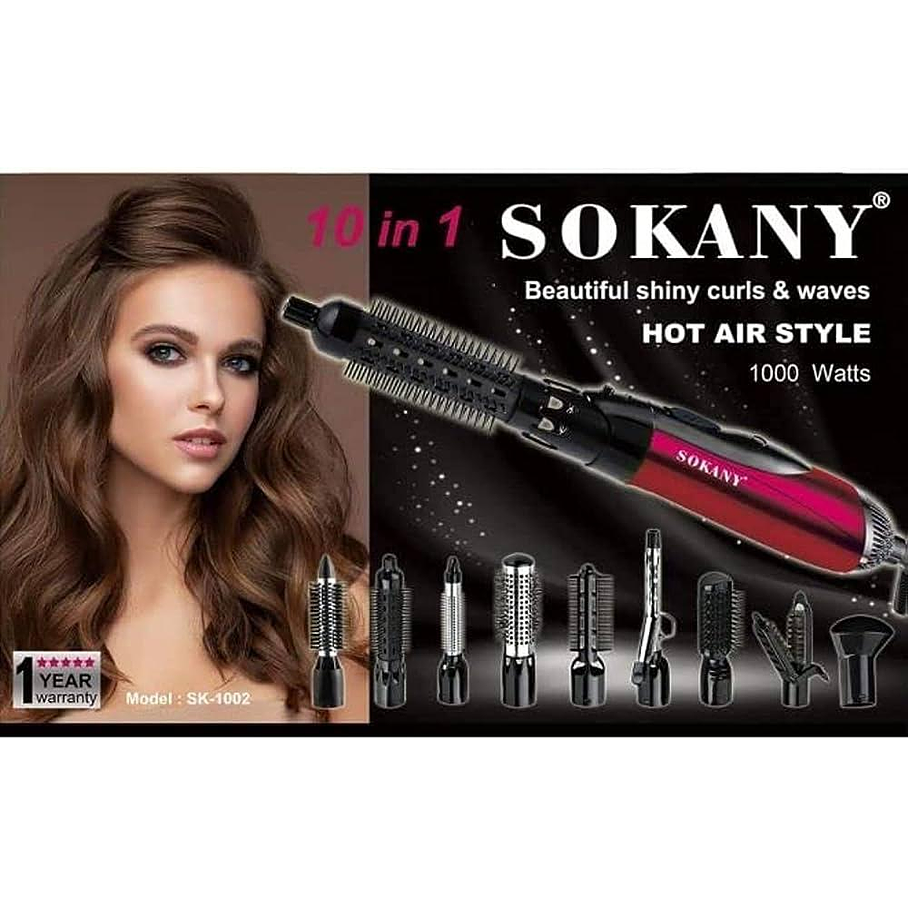 Cepillo 10 en 1 Cepillo Anti Frizz Cepillo Secador Y Alisador 2