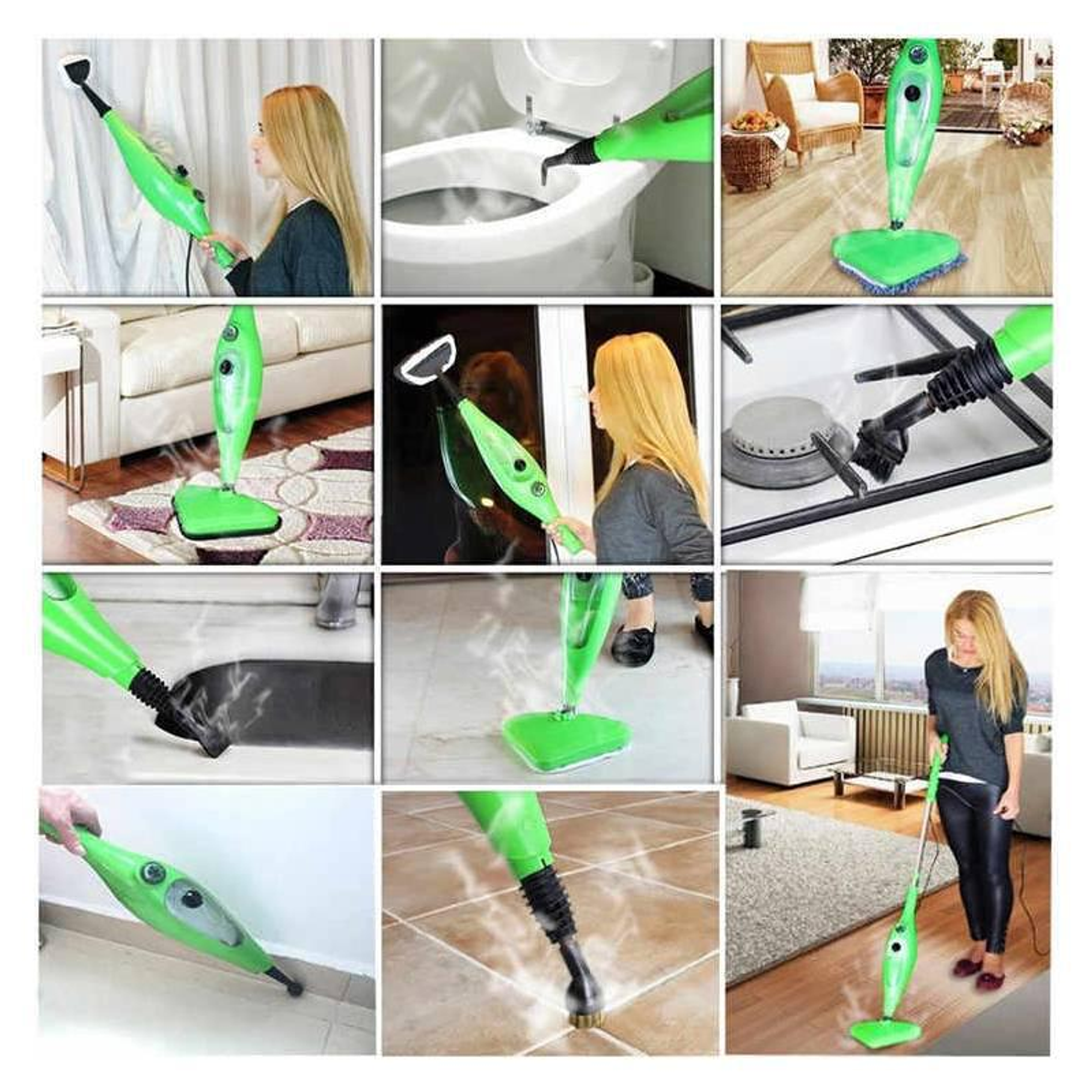 MOPA VAPOR LIMPIEZA MULTIFUNCIONAL 10  EN 1 + ACCESORIOS 7