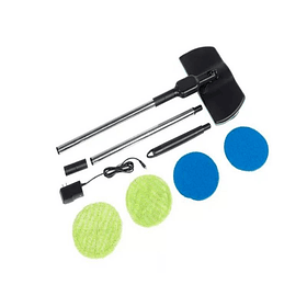 Mopa Pisos Eléctrica Recargable Giratoria Con Repuestos Hogar 