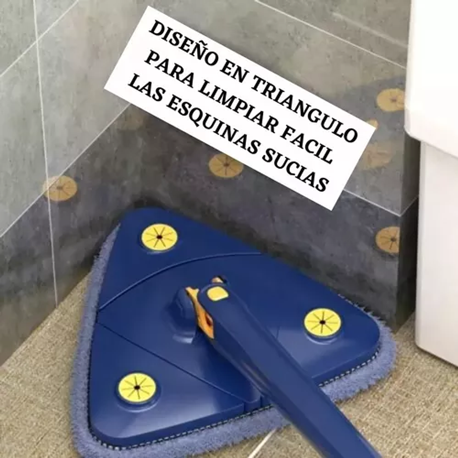 Mopa Trapeador Gira 360° Triangular Escurridor Automatico Xl 8