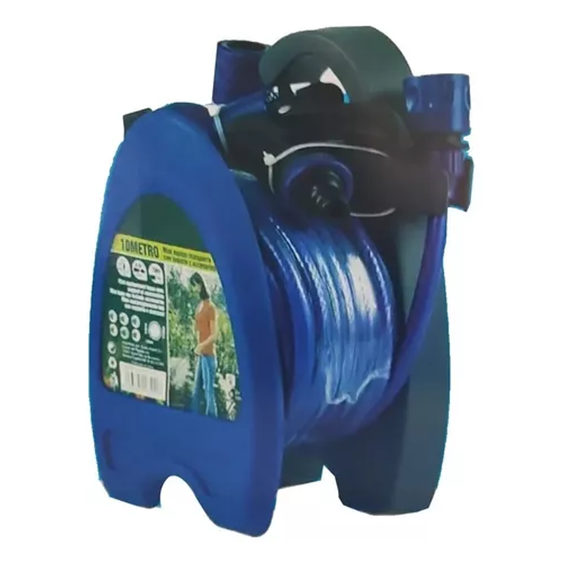 Manguera Jardin Para Riego Con Soporte Y Conectores 10metr 1