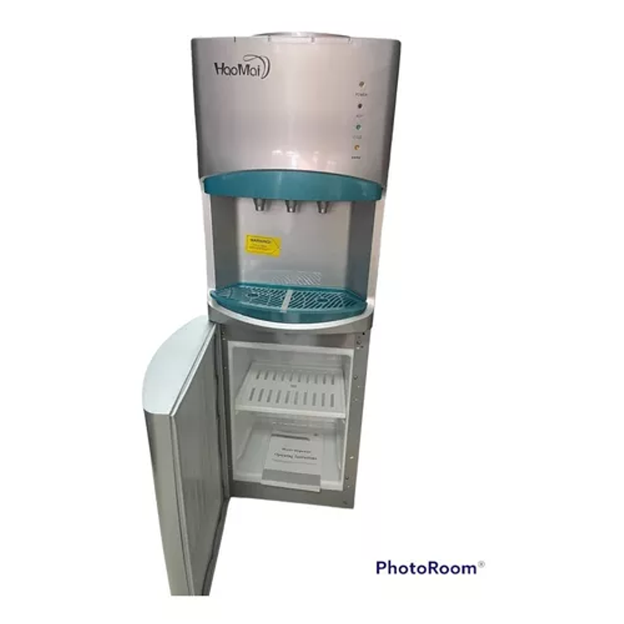 DISPENSADOR ELÉCTRICO AZUL DE AGUA FRIA CALIENTE PEDESTAL HOGAR  4