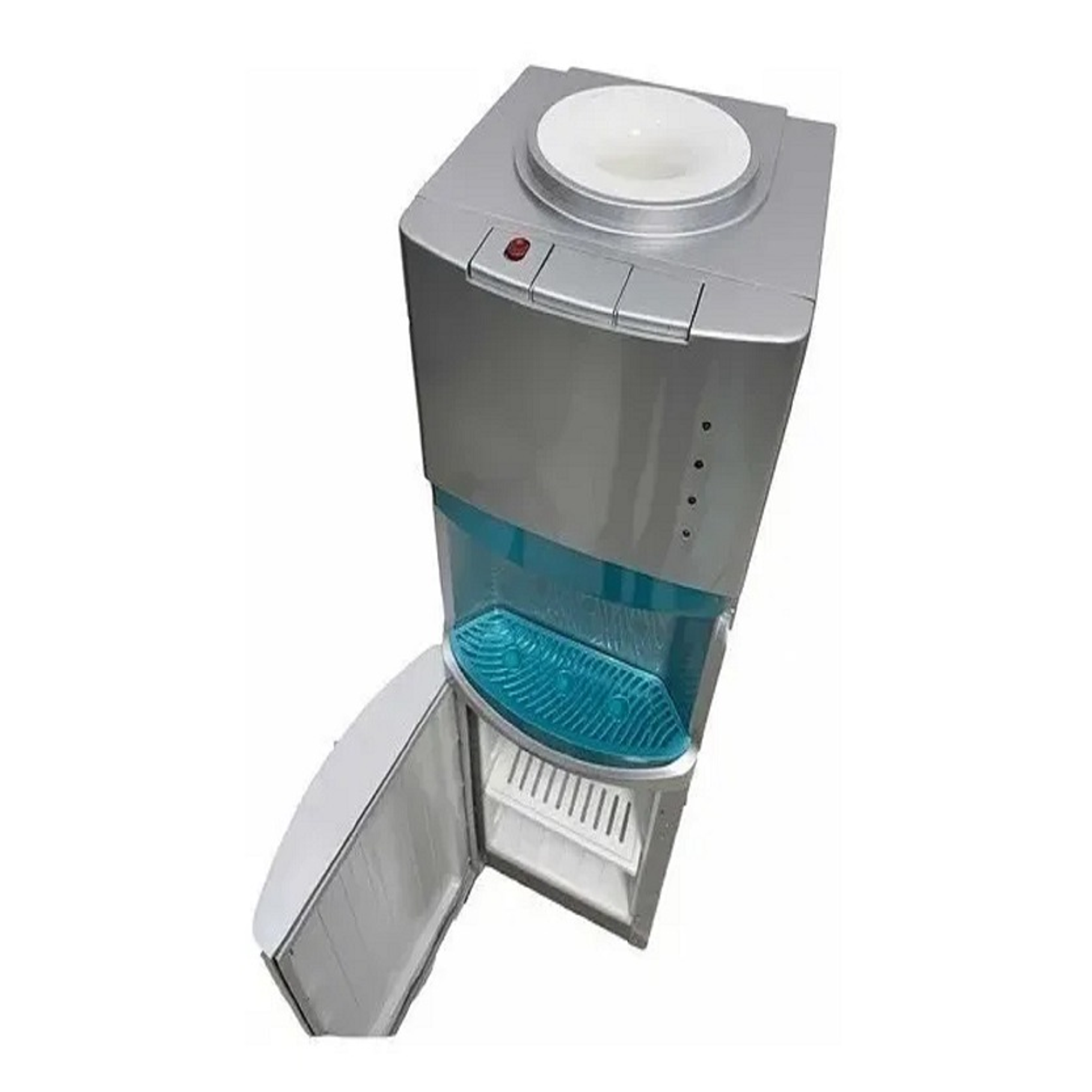 DISPENSADOR ELÉCTRICO AZUL DE AGUA FRIA CALIENTE PEDESTAL HOGAR  3