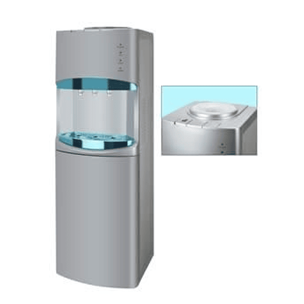 DISPENSADOR ELÉCTRICO AZUL DE AGUA FRIA CALIENTE PEDESTAL HOGAR  1