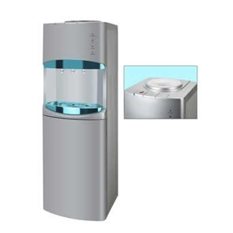 DISPENSADOR ELÉCTRICO AZUL DE AGUA FRIA CALIENTE PEDESTAL HOGAR  1