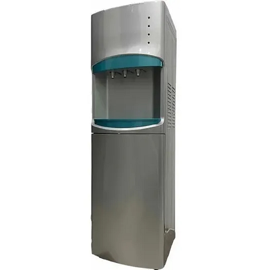 DISPENSADOR ELÉCTRICO AZUL DE AGUA FRIA CALIENTE PEDESTAL HOGAR  2