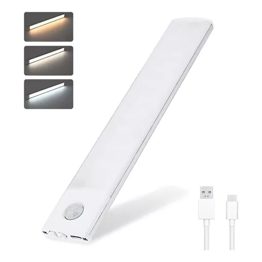 Luz Led Con Sensor Movimiento Barra Closet Baño Cocina 10 Cm 1