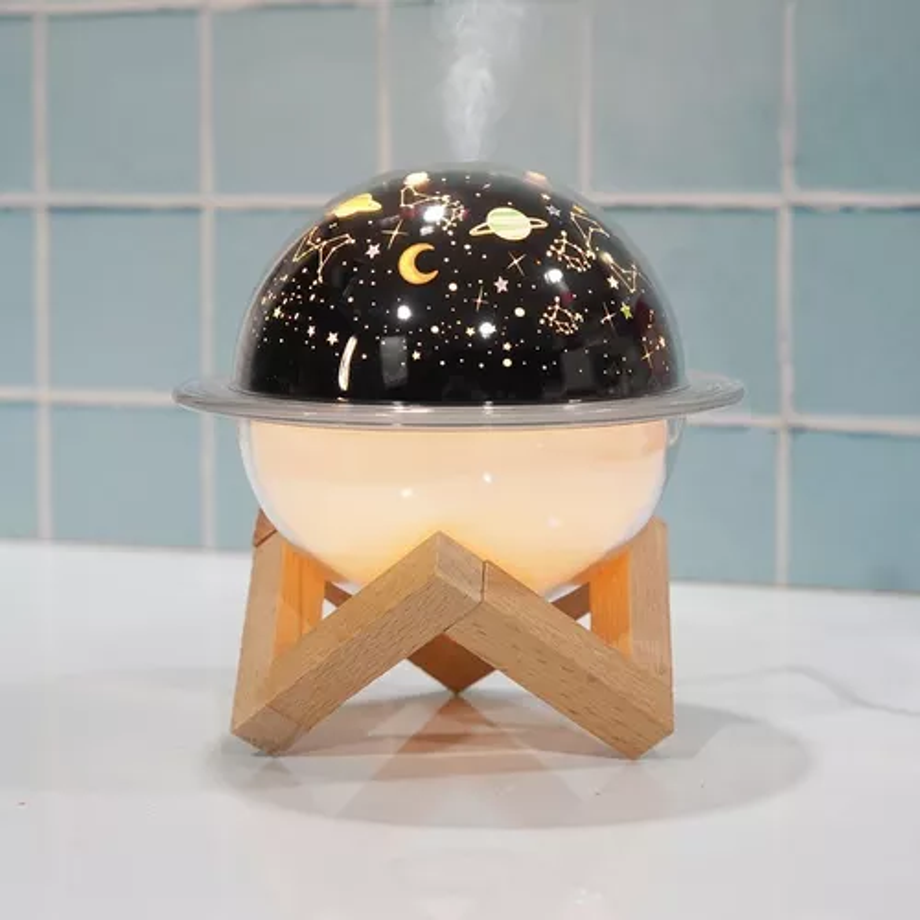Humidificador Espanta Cuco Luz Estilo Planeta + Esencia 2