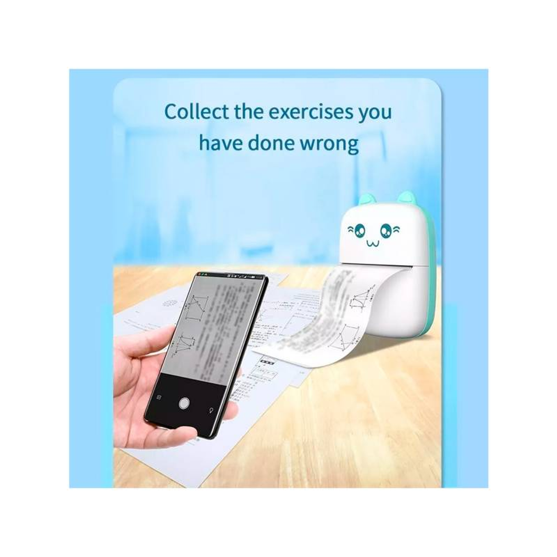 Mini Impresora Térmica Portátil Gatita Bluetooth 200dpi + 1 rollo  7