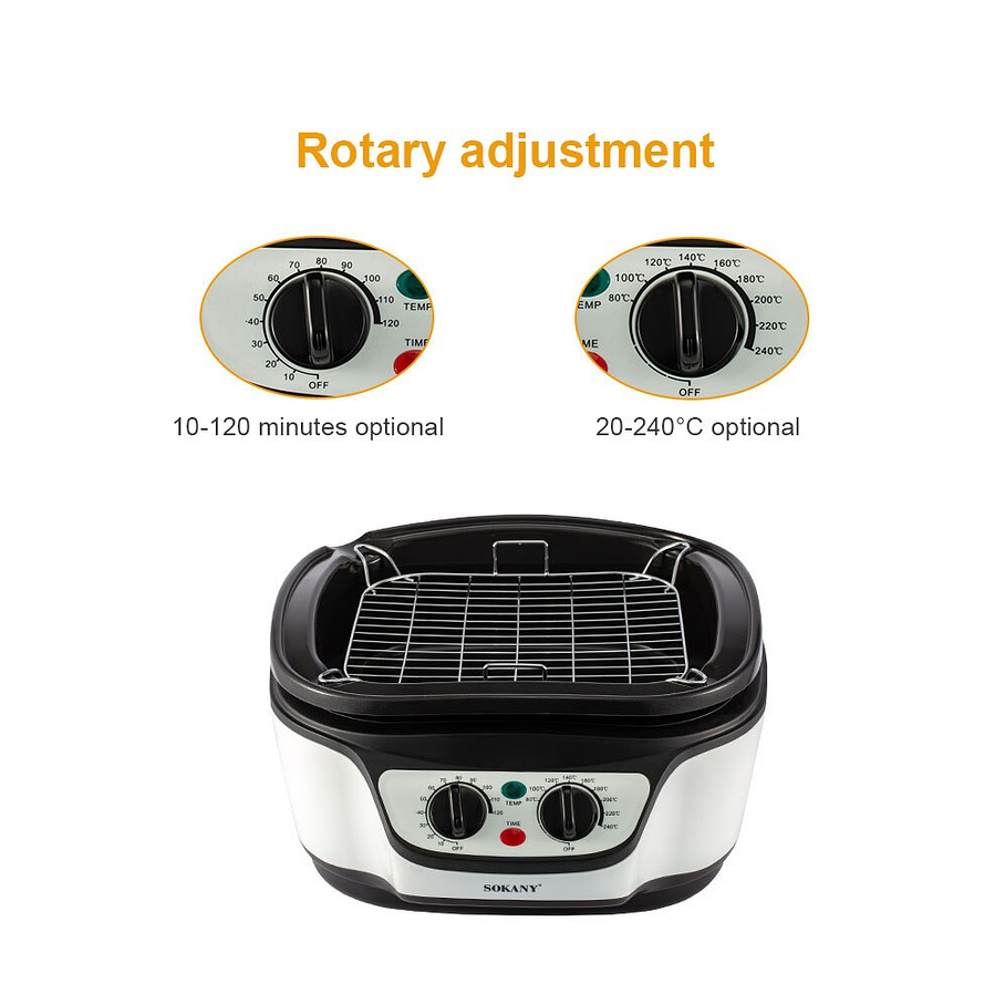 Freidora De Aire Multifuncional Sokany 5 Litros 8en1 Cocina 2