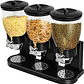 Dispensador Hermético De Cereales A Granel Dispensador Hogar Triple - Miniatura 1