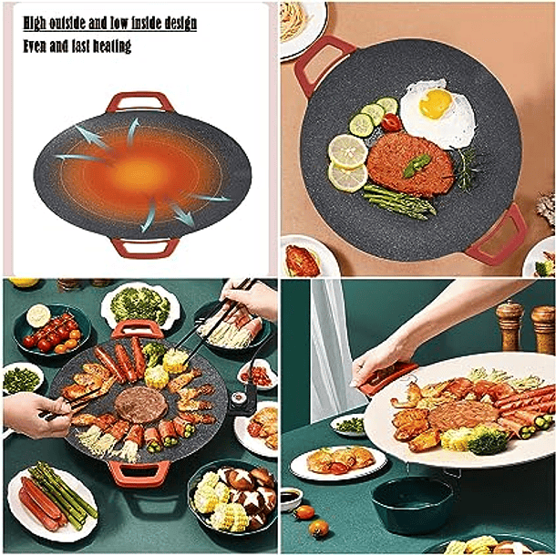 Sarten Multifunctional Electric Grill 30cm Hogar 3
