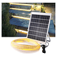 Lámpara Solar Luces Tira Led Al Aire 10 Mts 200 Led Navidad - Miniatura 2
