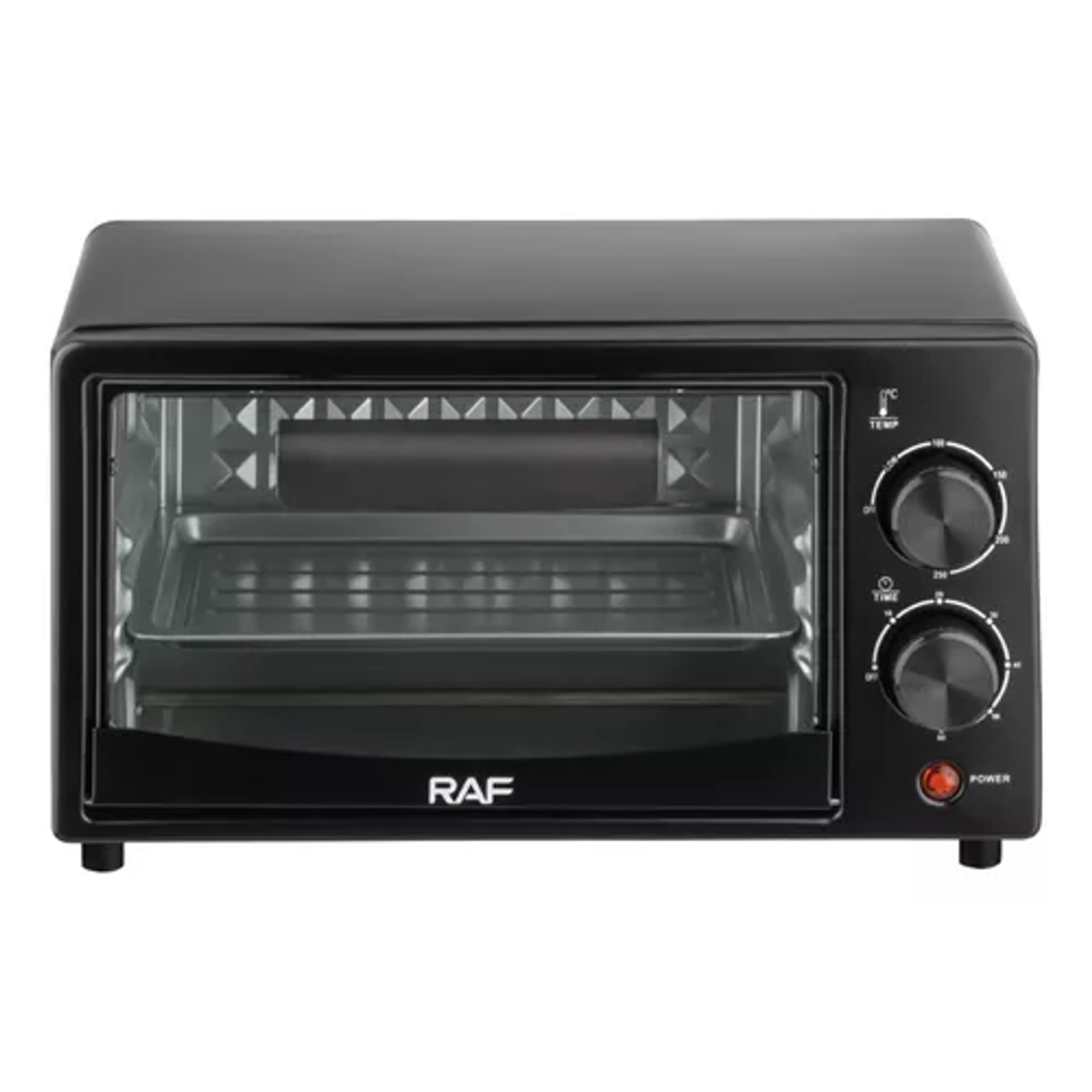 Horno Eléctrico De Mesa Negro Tostador 12l Raf  800w 3