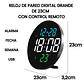 Reloj De Pared Digital Led Grande De 23cm Redondo Con Control Remoto USB - Miniatura 3