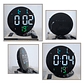 Reloj De Pared Digital Led Grande De 23cm Redondo Con Control Remoto USB - Miniatura 5