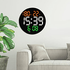 Despertador Digital con Control Remoto, 10'' Reloj de Pared LED Digital 4