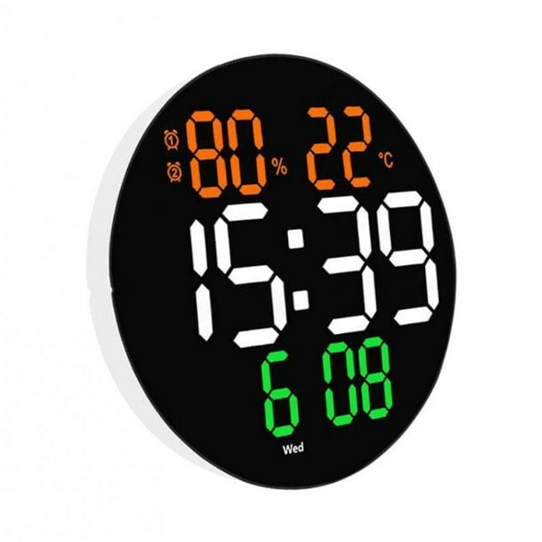 Despertador Digital con Control Remoto, 10'' Reloj de Pared LED Digital 1
