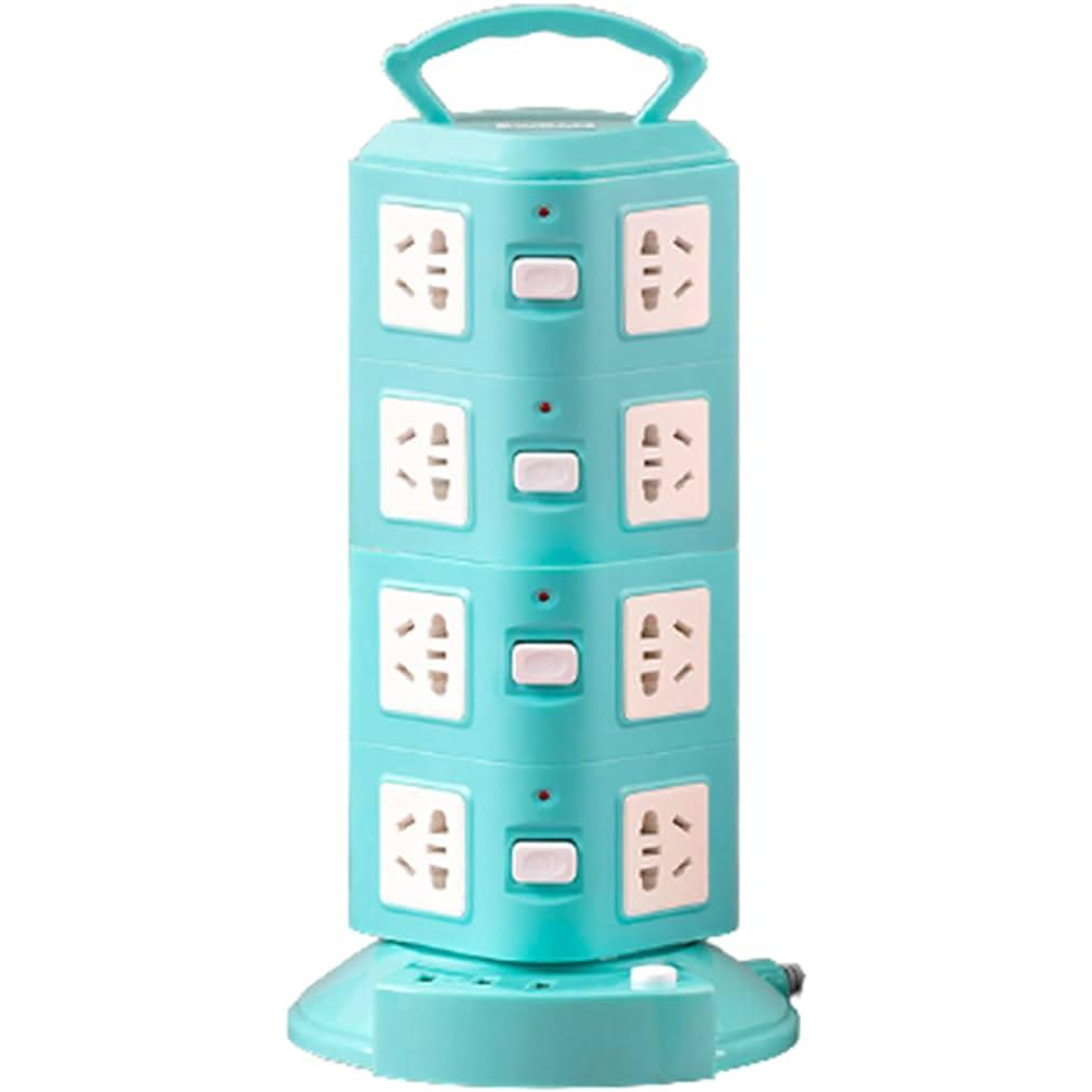 Zapatilla Eléctrica Vertical 12 Enchufes Toma 220v 3 Usb 1