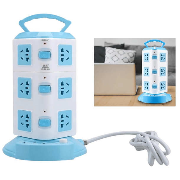 Torre Multicontacto Vertical Multicargador 12P 3