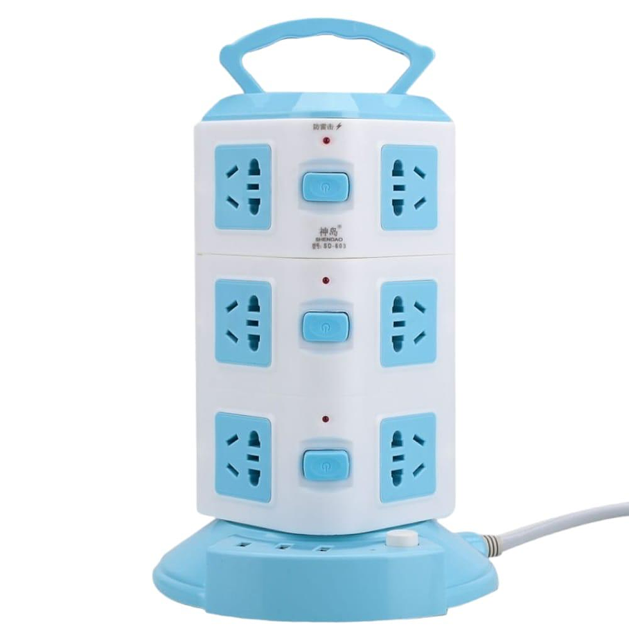 Torre Multicontacto Vertical Multicargador 12P 4