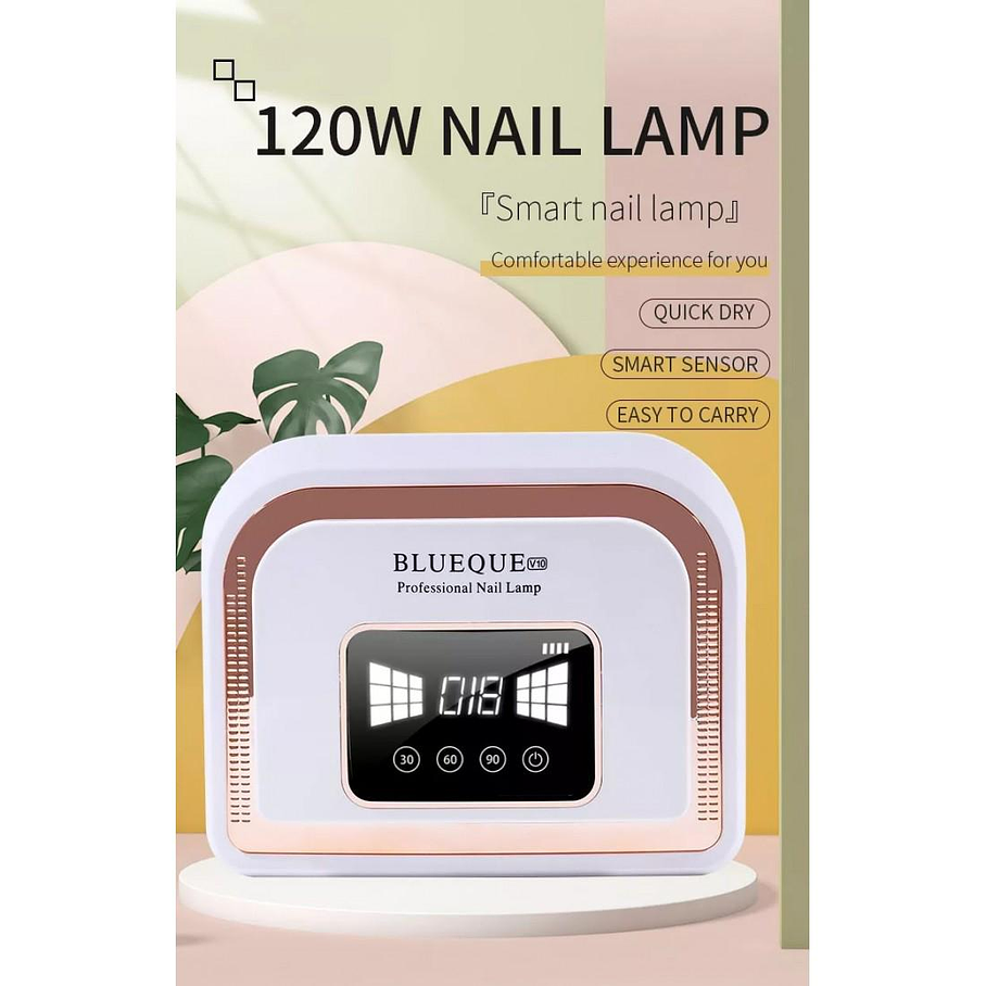 Lampara Led Uv 120W Secadora Uñas Profesional BLUEQUE  2
