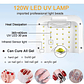 Lampara Led Uv 120W Secadora Uñas Profesional BLUEQUE  - Miniatura 4