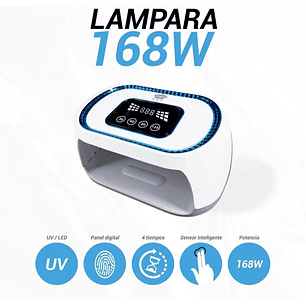Lampara Led Uv 168W Secadora Uñas Profesional BLUEQUE 