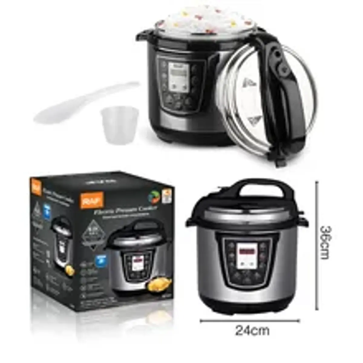 Olla A Presión De Acero Inoxidable 304 - 3,5L O 5L, Multifuncional Y Portátil | Olla Rápida Para Guisos, Carnes, Sopas Y Legumbres