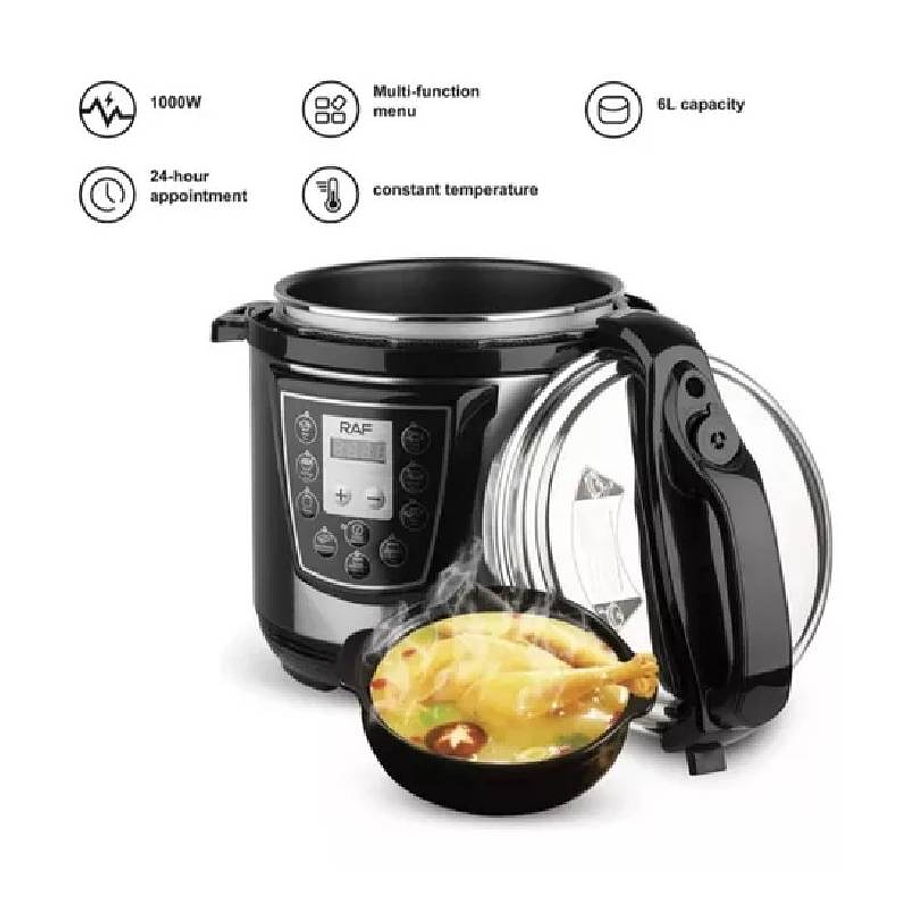 Olla de Presion Electrica 6 lts Olla Multifuncional R177 5