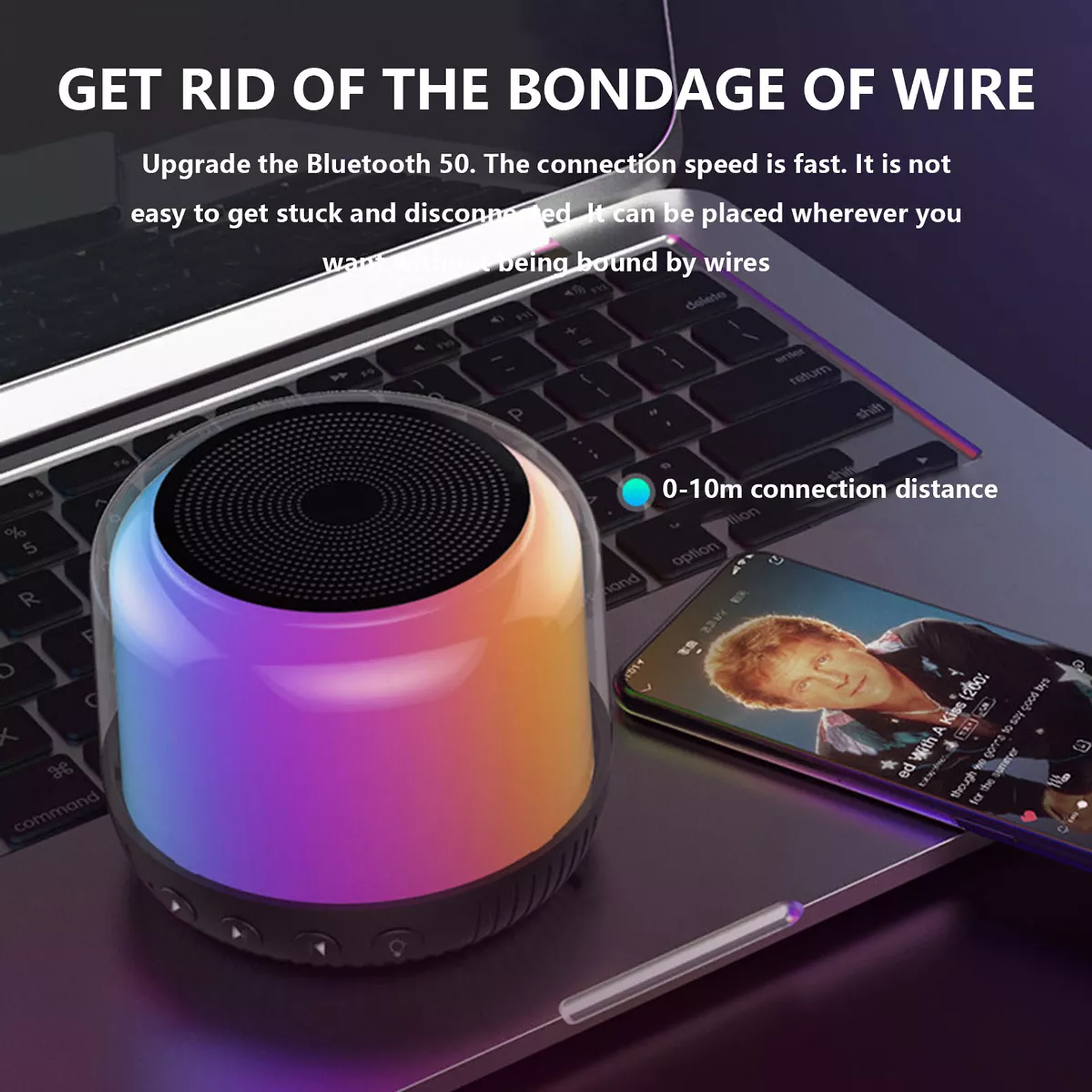 Parlante Bluetooth 5.0 Mini Parlante Vidvie Portatil Speaker 8
