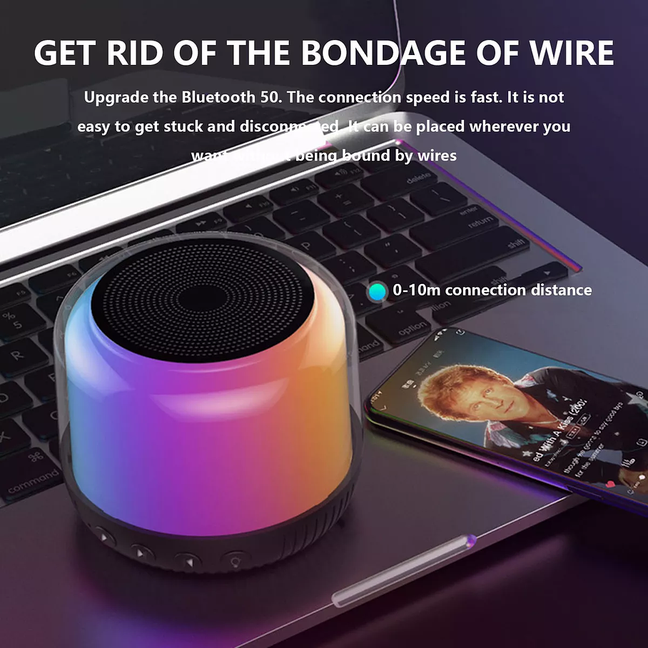 Parlante Bluetooth 5.0 Mini Parlante Vidvie Portatil Speaker 8