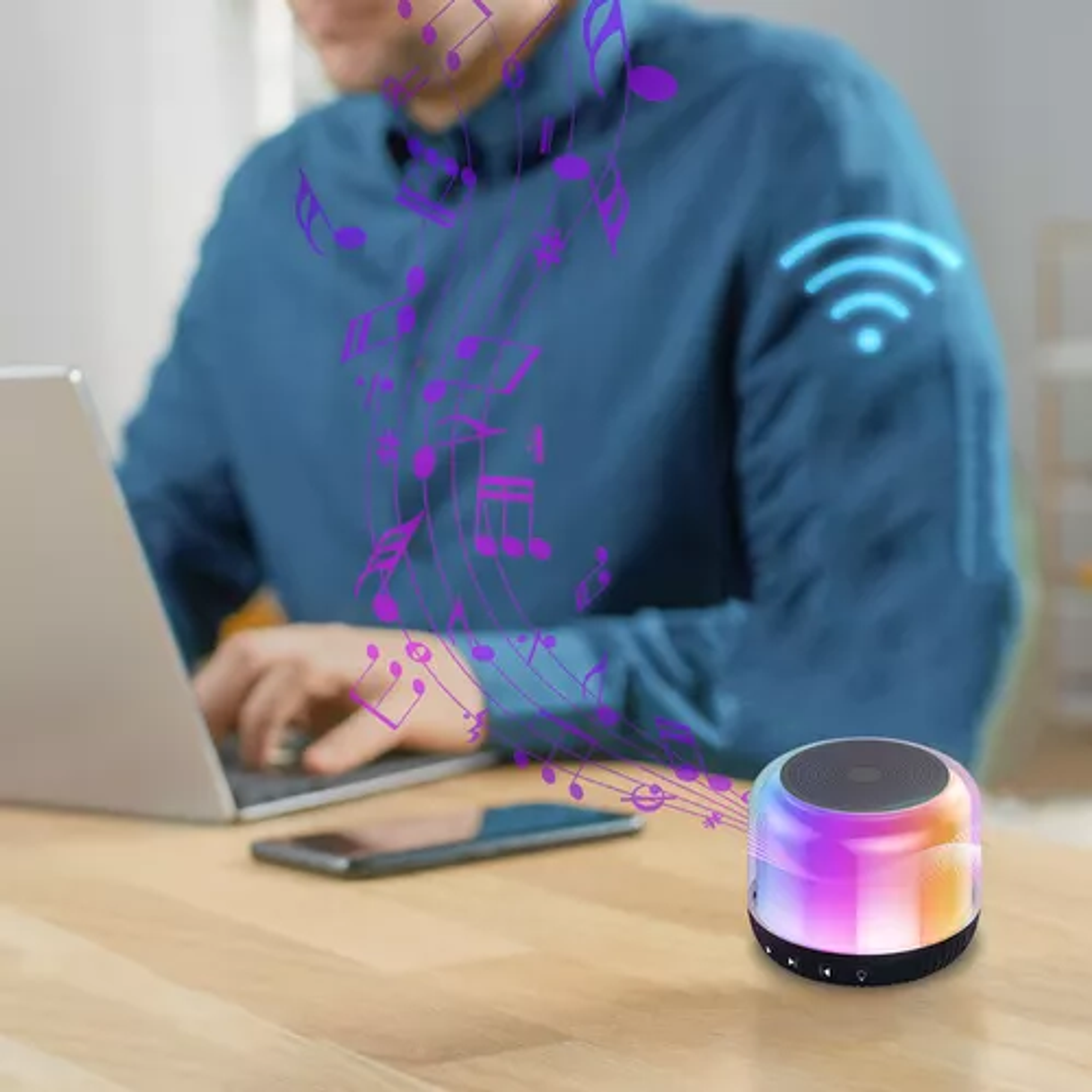 Parlante Bluetooth 5.0 Mini Parlante Vidvie Portatil Speaker 4