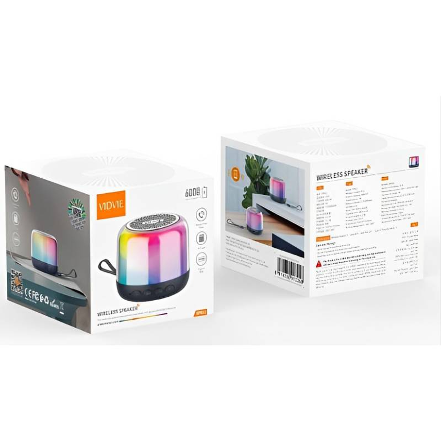 Parlante Bluetooth 5.0 Mini Parlante Vidvie Portatil Speaker 7