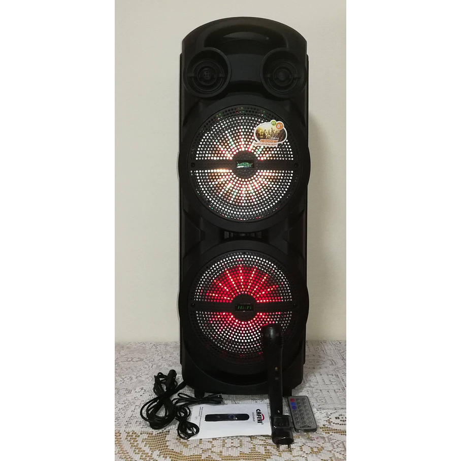 Parlante con Bluetooth y Micrófono  8P USB AUX 4