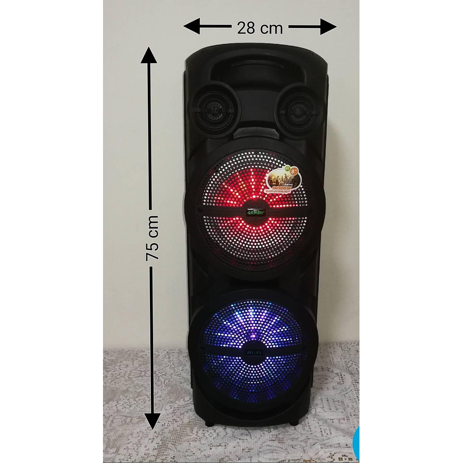 Parlante con Bluetooth y Micrófono  8P USB AUX 5