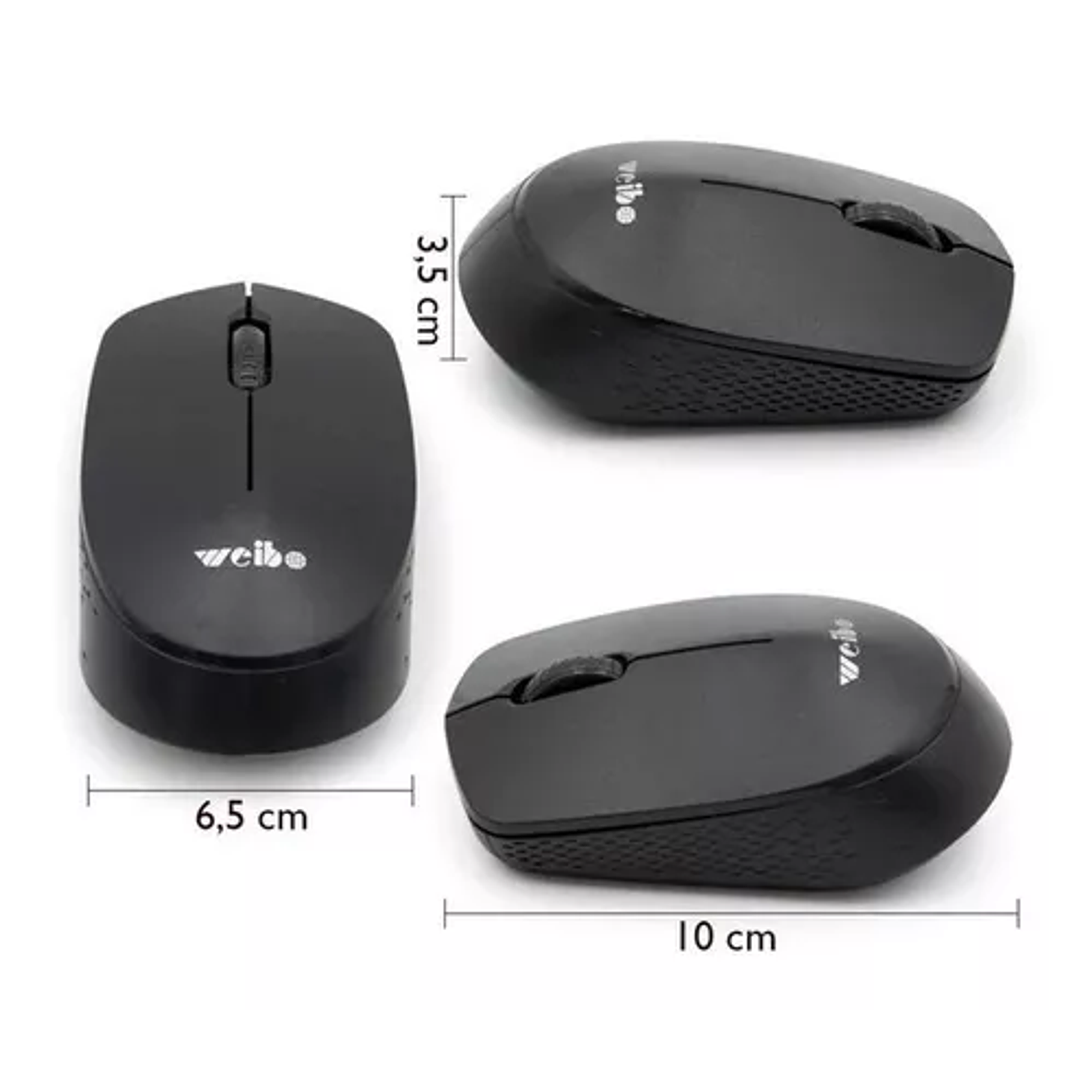 Mouse Inalámbrico Notebooks Pc Ordenador Weibo  6