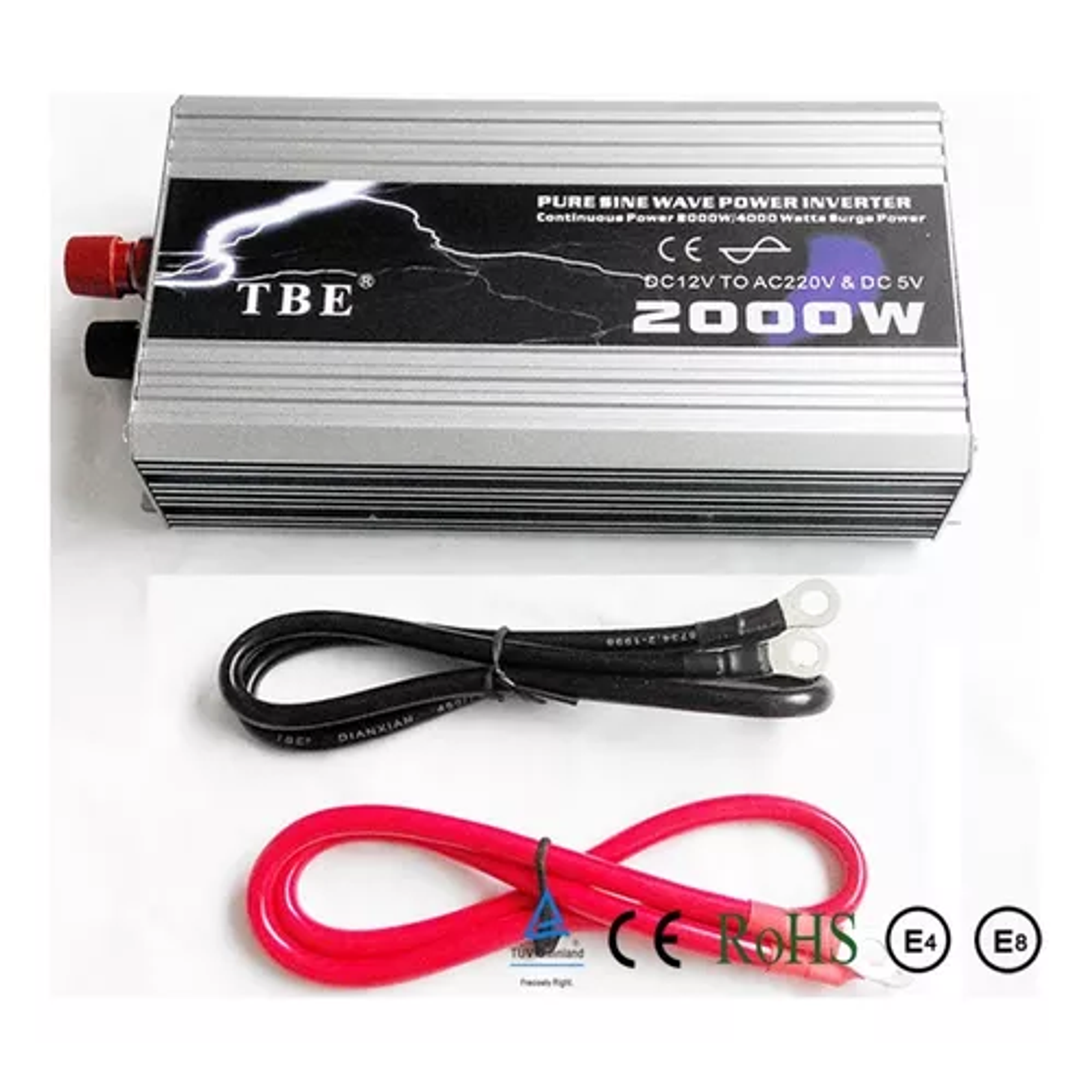 Inversor Conversor 2000w Usb Voltaje Corriente 12v 220v Auto 2