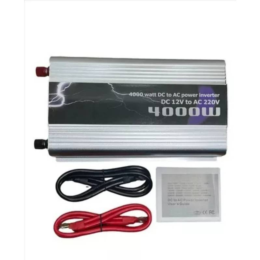 INVERSOR DE VOLTAGE CORRIENTE 12V A 220V 4000W USB 1